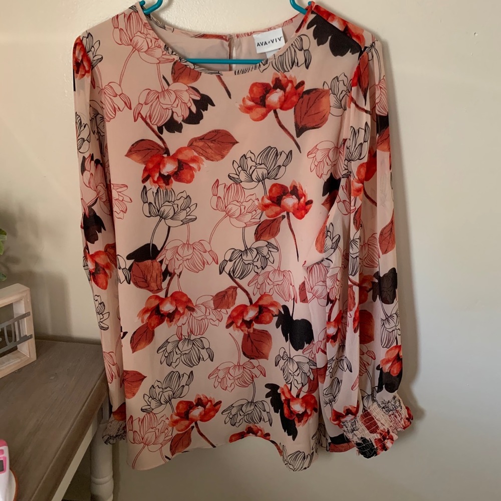 Ava&Viv floral blouse
